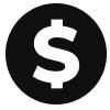 dollar sign icon illustration